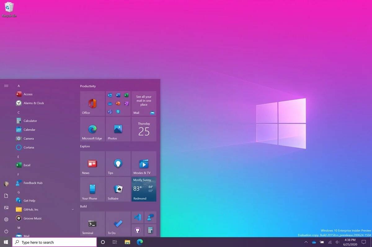 Windows 10 Desktop