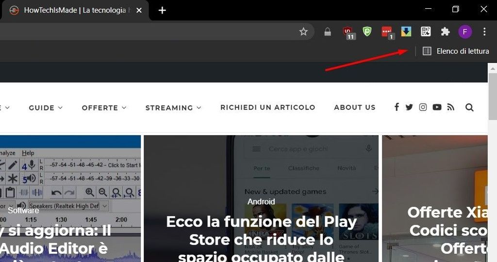 Chrome Elenco di Lettura