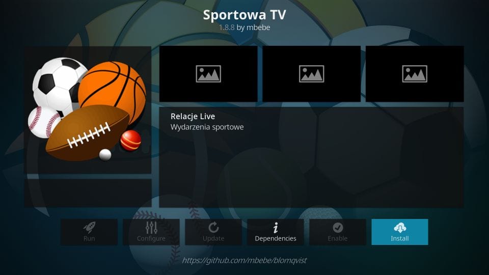 Sportowa Kodi Sport