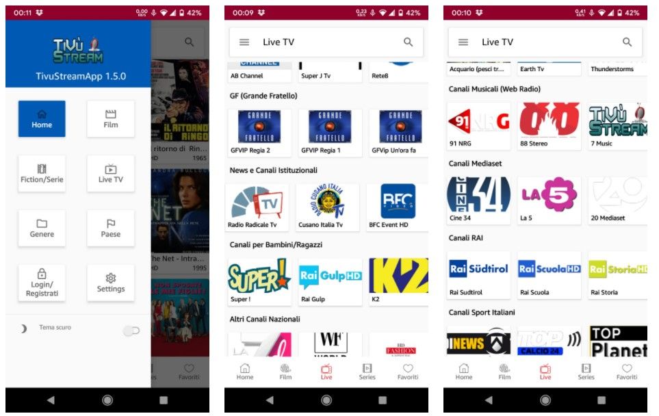 TiVuStream App Android