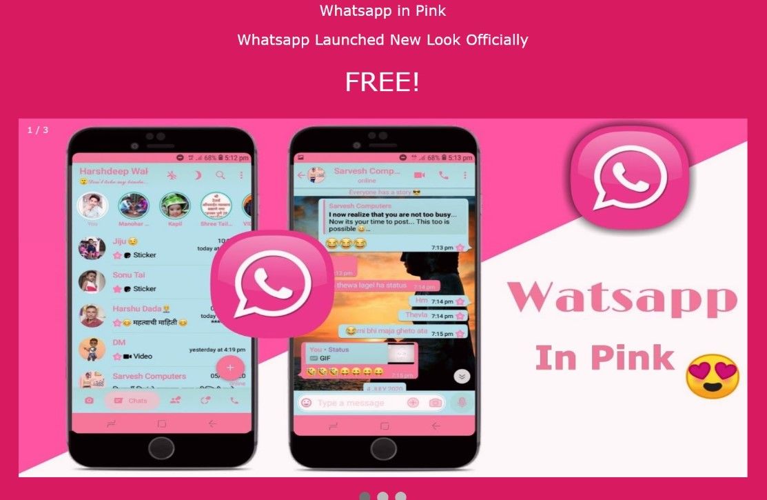 WhatsApp Pink