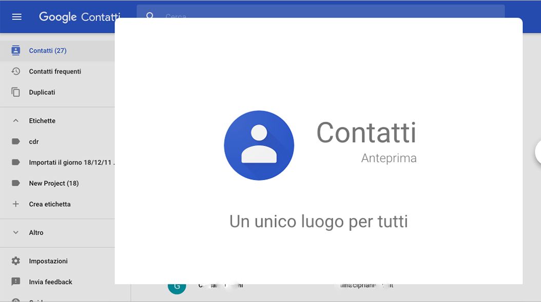 Google Contatti