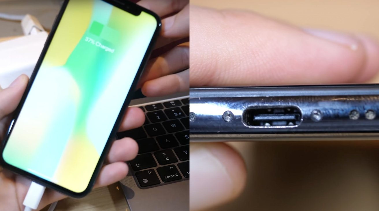 iPhone con USB Type C