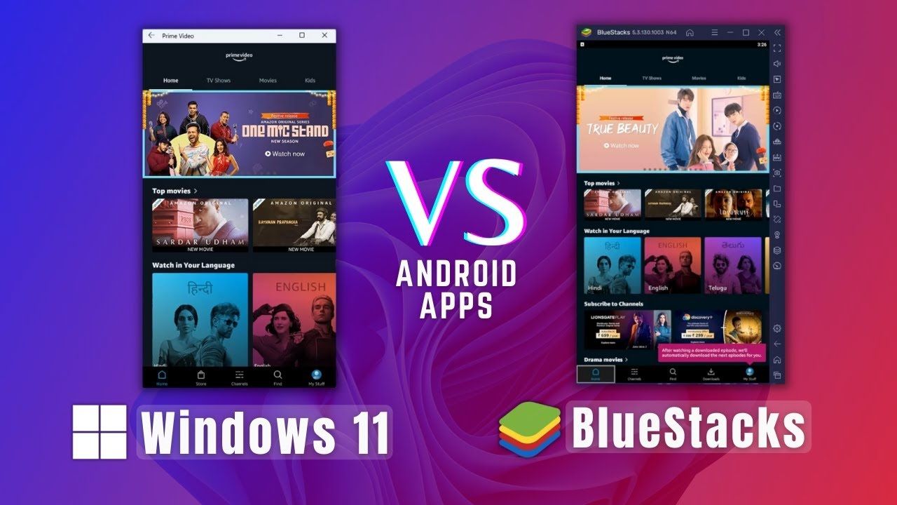 BlueStacks vs Windows Subsystem for Android