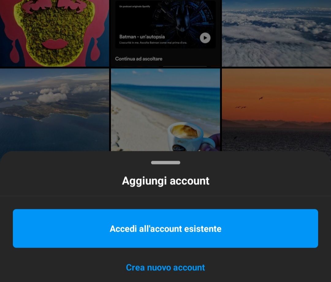 Aggiungi Account Instagram