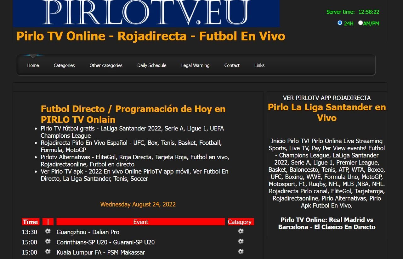 Vagabundo Niños sucesor PirloTV: Sito fantastico con link per vedere tutto Sport in Streaming  gratis [Nuovo indirizzo] | HowTechIsMade