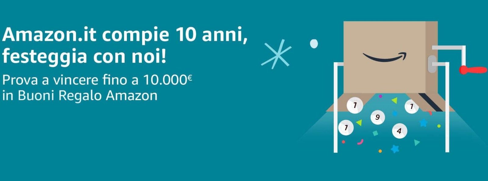 Amazon 10 anni Coupon