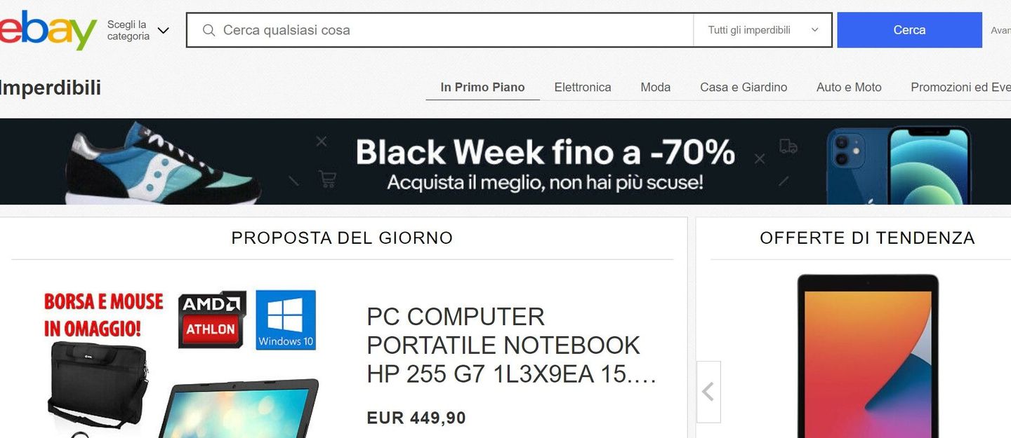 Black Week eBay Black Friday 2020