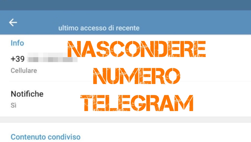 Nascondere Cellulare Telegram