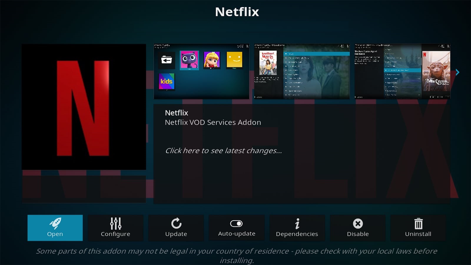 Netflix Kodi Addon