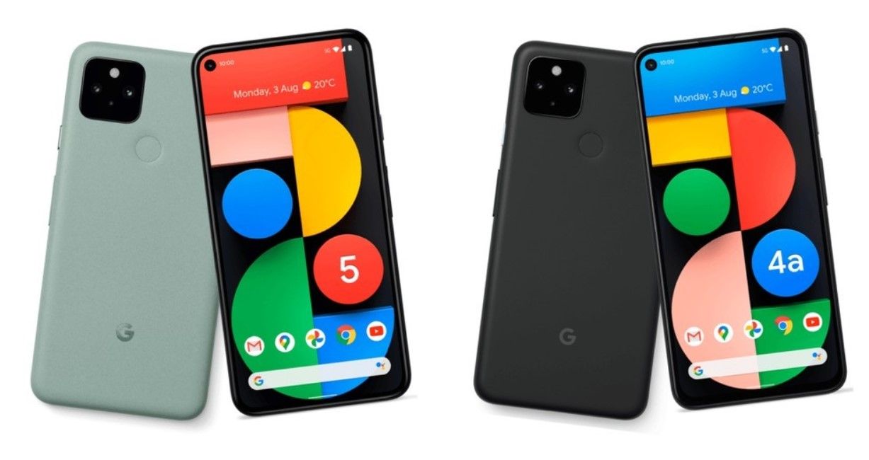 Pixel 5 e Pixel 4a 5G