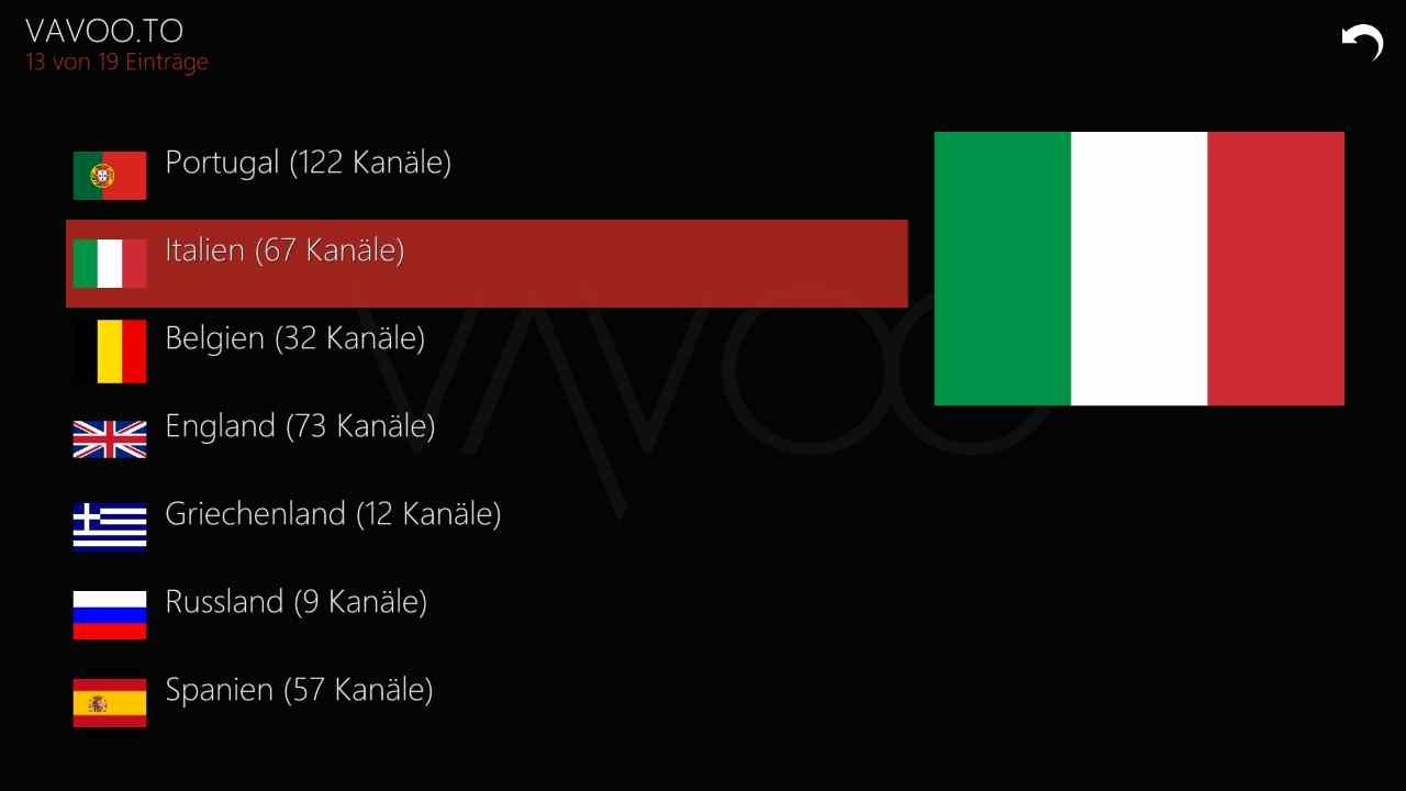 Vavoo Pro Italien