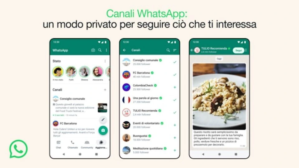 WhatsApp Canali