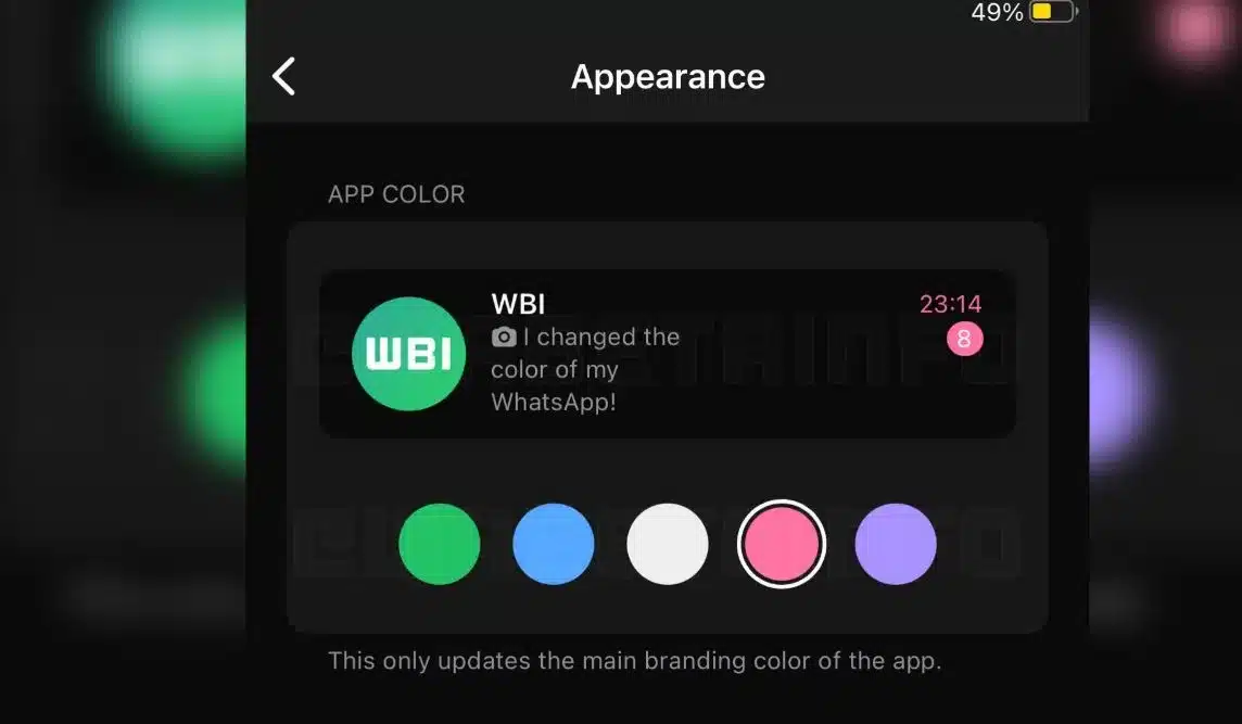 WhatsApp Icon Color Change